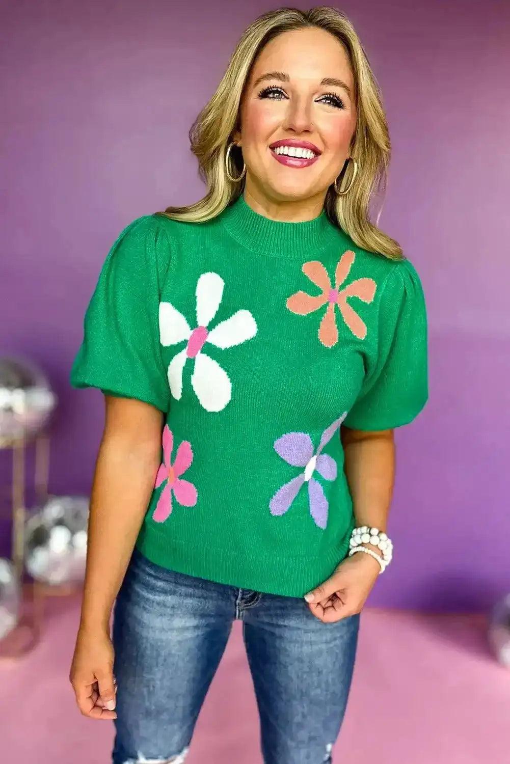 bright-green-floral-bubble-short-sleeve-sweater-tops-922-1.jpg bright-green-floral-bubble-short-sleeve-sweater-tops-922-1.jpg