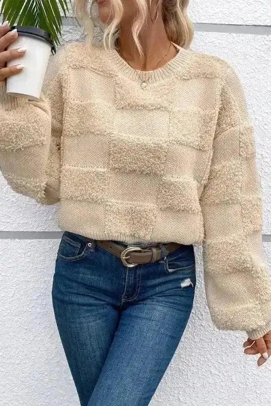 fashionfitz-sweaters-checkered-sherpa-loose-sweater-1176435956-1.jpg fashionfitz-sweaters-checkered-sherpa-loose-sweater-1176435956-1.jpg