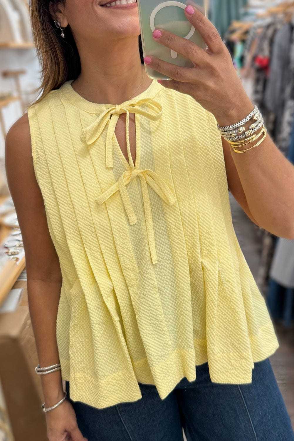 fashionfitz-tank-tops-yellow-cream-s-100-polyester-fashionfitz-yellow-pleated-tank-top-for-women-1176424755-5.jpg fashionfitz-tank-tops-yellow-cream-s-100-polyester-fashionfitz-yellow-pleated-tank-top-for-women-1176424755-5.jpg